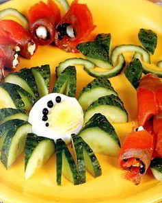 Закуска из лосося, семги, форели