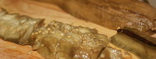 закуска из печеных баклажан и перца. Шаг 2