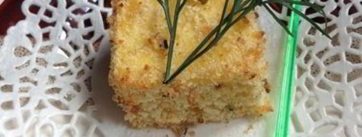 закуска из поленты с козьим сыром и ароматными травами. Шаг 12