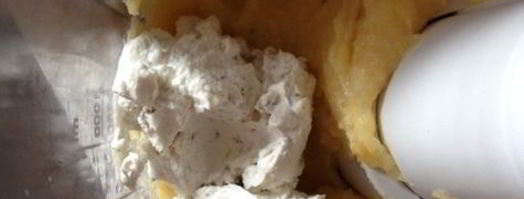 закуска из поленты с козьим сыром и ароматными травами. Шаг 5