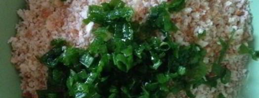 закуска из поленты с козьим сыром и ароматными травами. Шаг 7