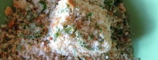 закуска из поленты с козьим сыром и ароматными травами. Шаг 9