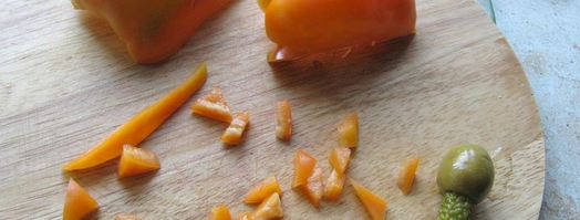 закуска из разноцветного риса и яиц. Шаг 4