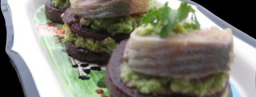 закуска из свеклы, авокадо и сельди. Шаг 4