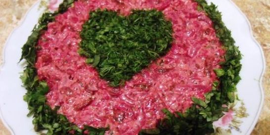 Закуска из свеклы с майонезом