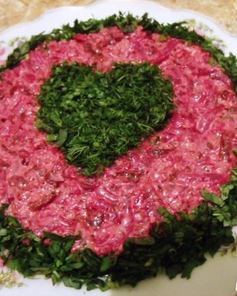 Закуска из свеклы с майонезом