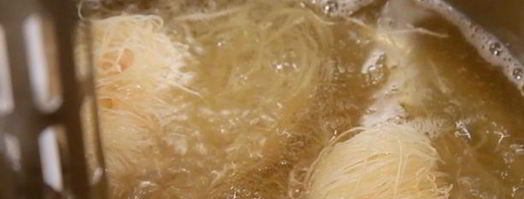 закуска из теста катаифи с брынзой. Шаг 4