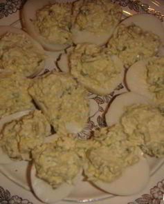 Закуска из яиц с брынзой