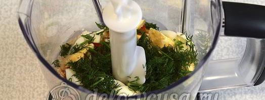 закуска на чипсах с курицей. Шаг 6