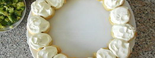 закуска рождественский венок. Шаг 6