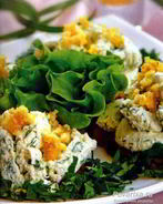 Закуска с копченой рыбой