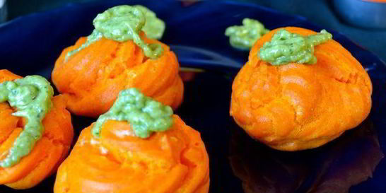 Закусочные тыковки с сырной начинкой для хэллоуин