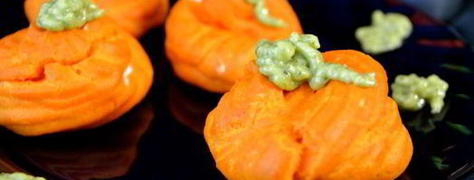 закусочные тыковки с сырной начинкой для хэллоуин. Шаг 9