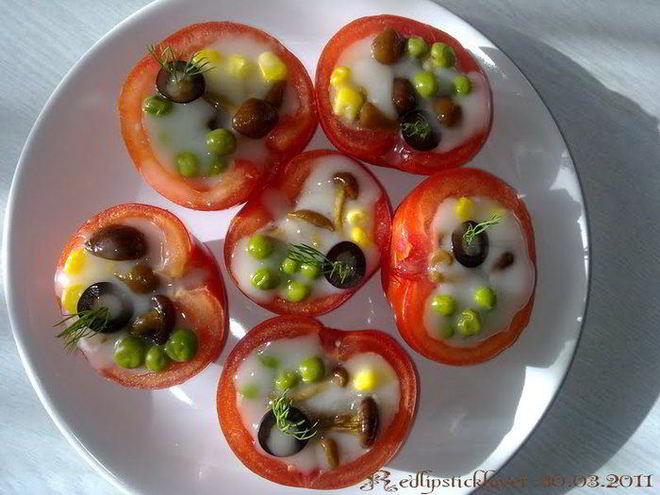 Рецепт заливных помидоров с грибами