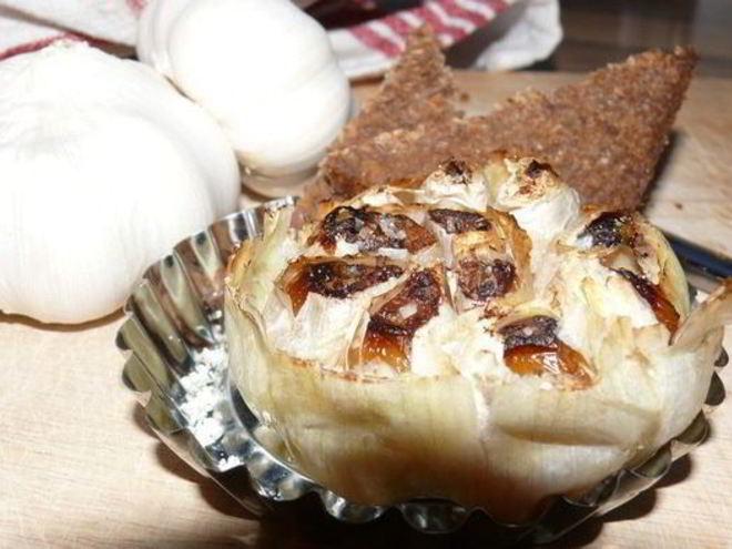 Рецепт запеченного чеснока