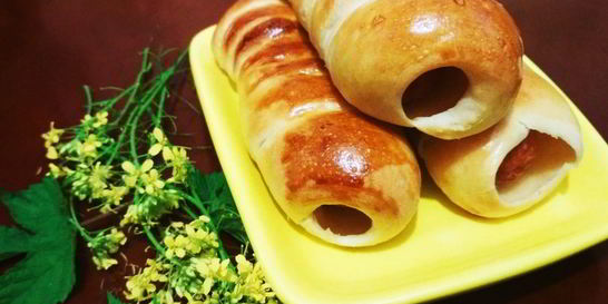 Запеченные сосиски в тесте