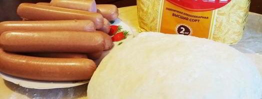 запеченные сосиски в тесте. Шаг 4