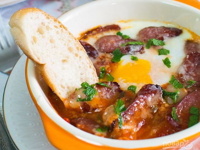 Рецепт запеченных яиц по-тоскански