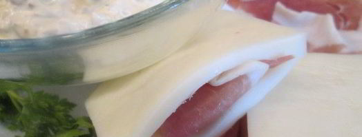 жареный сыр с начинкой из бекона. Шаг 2