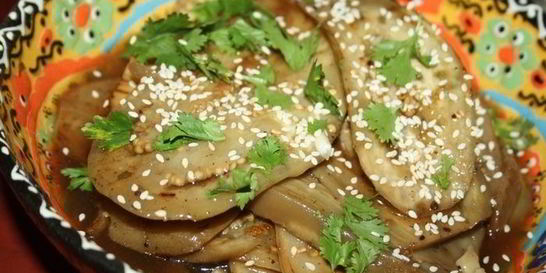 Жареные маринованные баклажаны