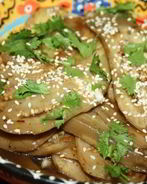 Жареные маринованные баклажаны