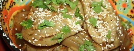 жареные маринованные баклажаны. Шаг 8