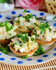 Закуски в тарталетках