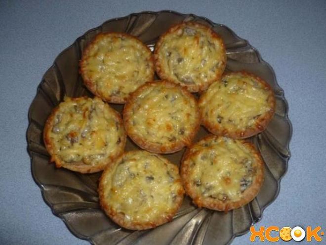 Рецепт жульена в тарталетках